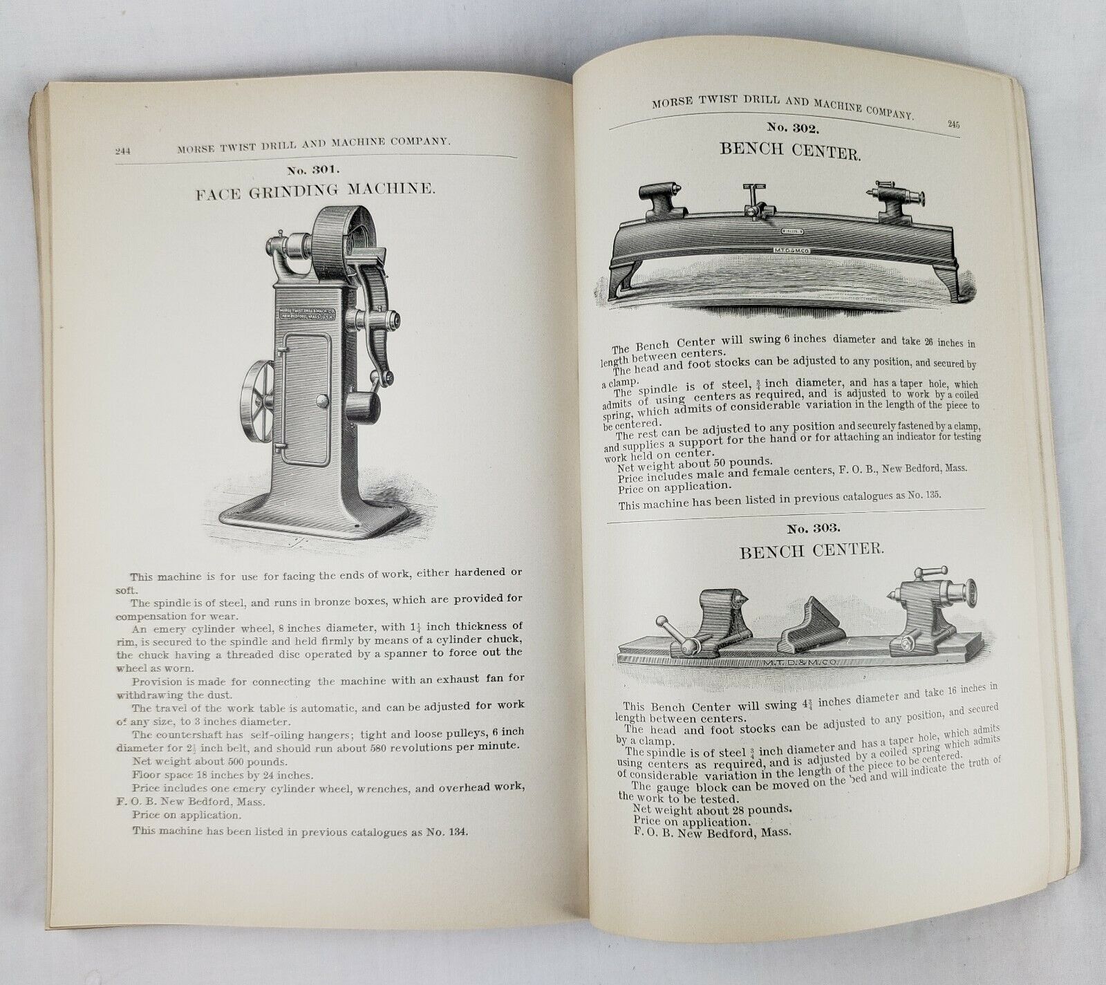 Rare Antique 1904 Morse Twist Drill Machine Co Illustrated Catalog Tools Booklet