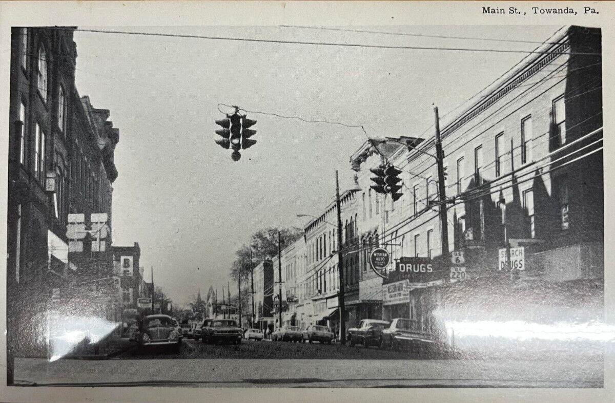 1908 Main Street, Towanda, PA. RPPC.