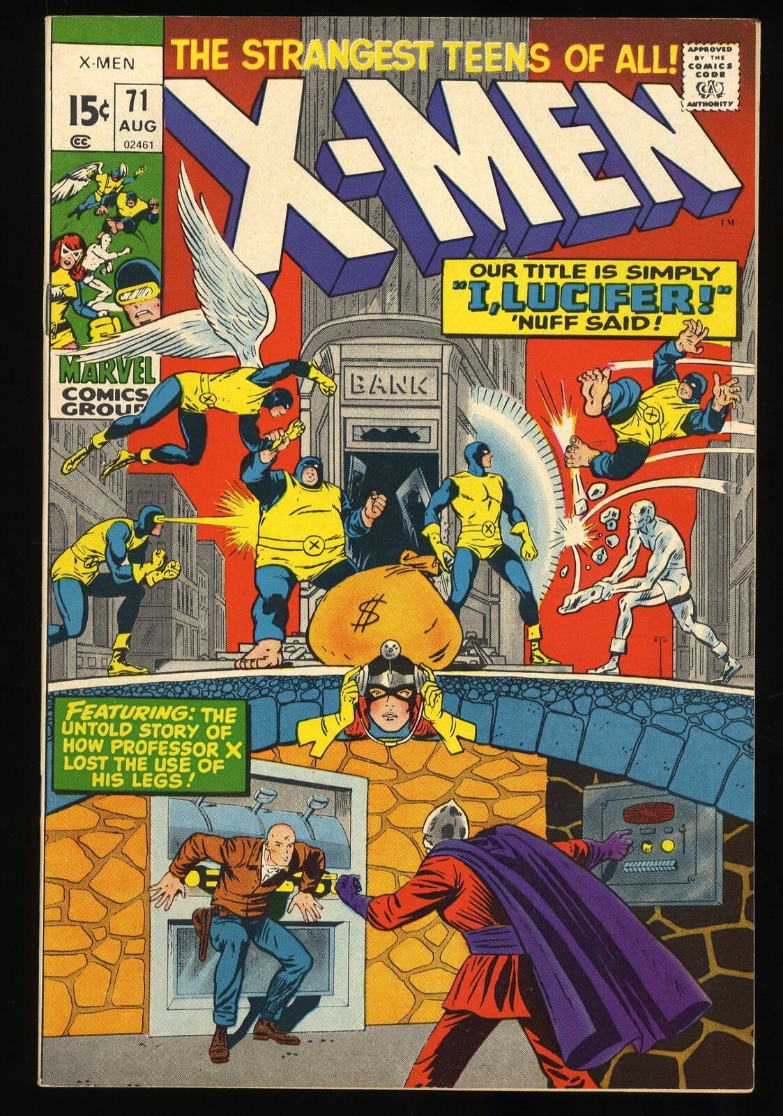 X-Men #71 VF+ 8.5 Lucifer Werner Roth Dick Ayers Cover Bronze Age Comics