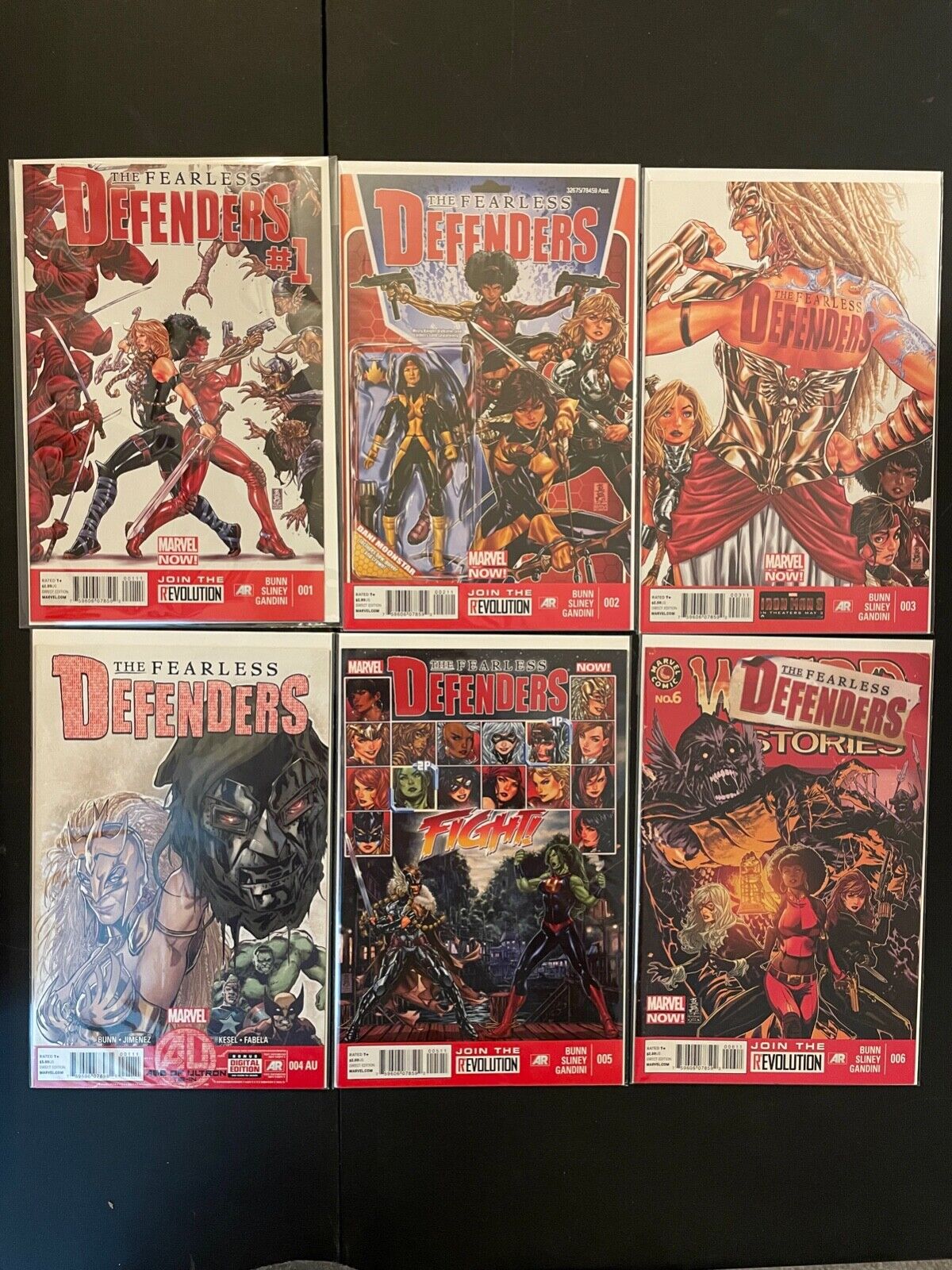 The Fearless Defenders 1-12 No 4 but has 4AU High Grade 9.6 Marvel Lot D87-25