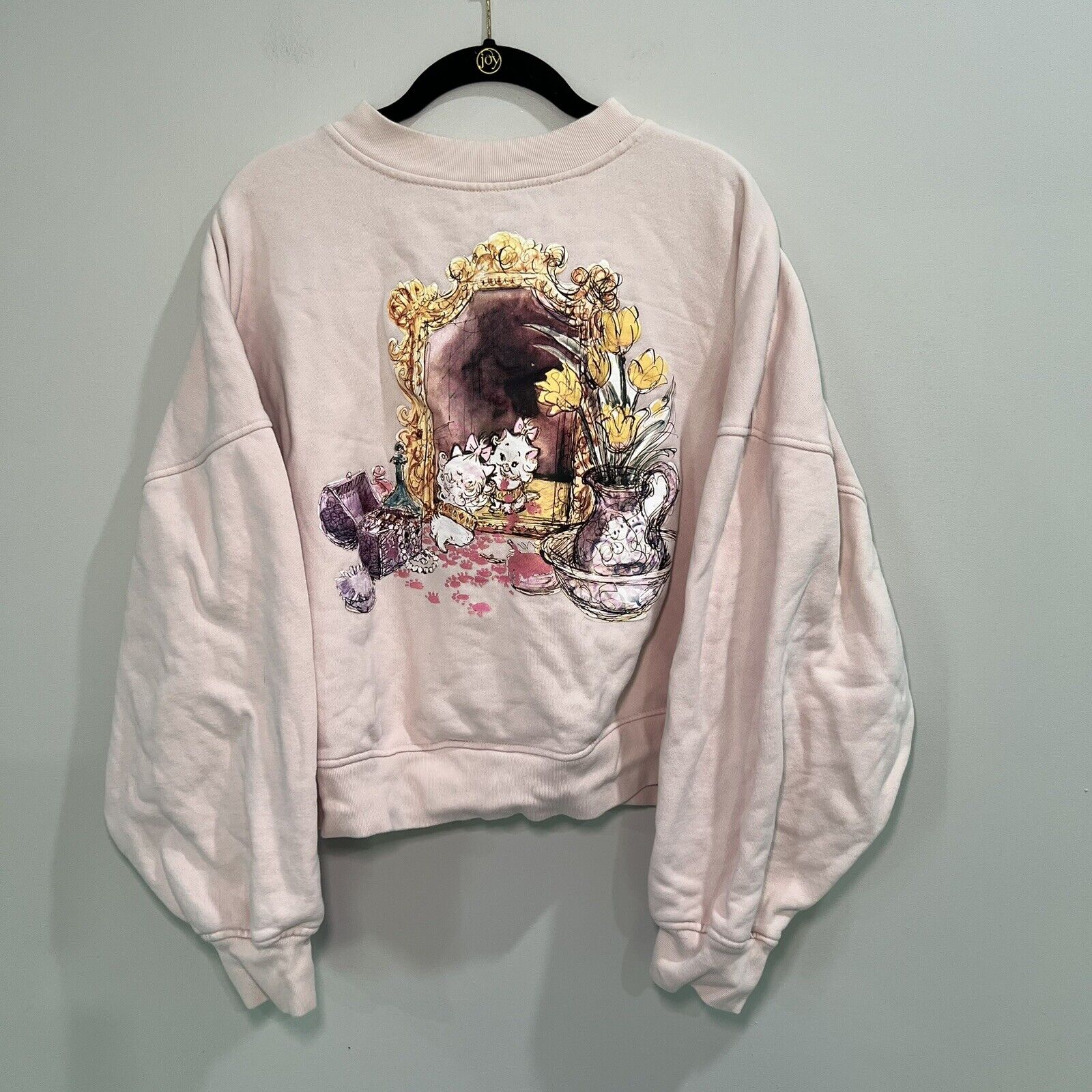 Disney Parks Ann Shen The Aristocats Marie Sweatshirt Sweater Size 3X Pink Rare