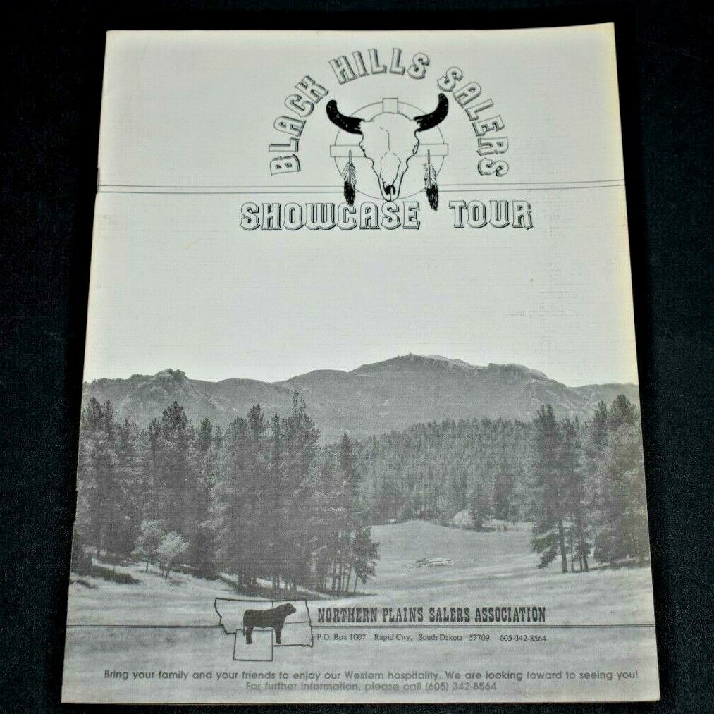BLACK HILLS, SD SALERS SHOWCASE TOUR BULL SALES BOOKLET 1989