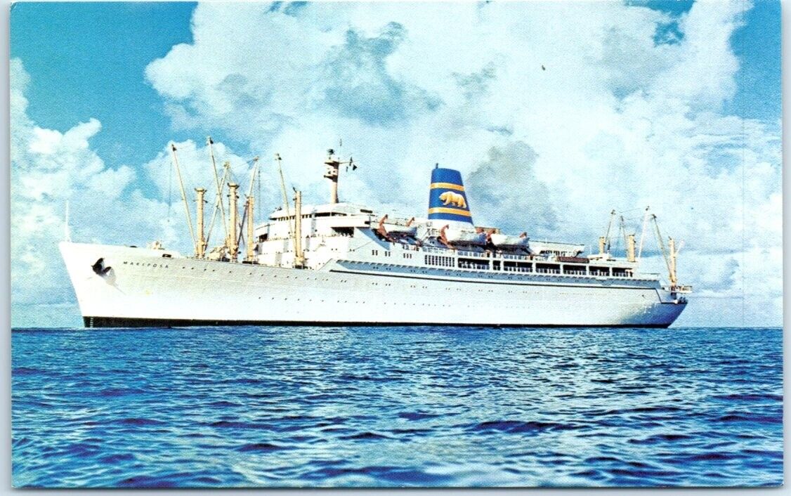 Postcard - SS Mariposa - SS Monterey