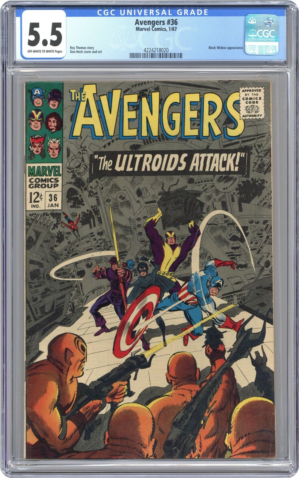 Avengers #36 CGC 5.5 1967 4224218020