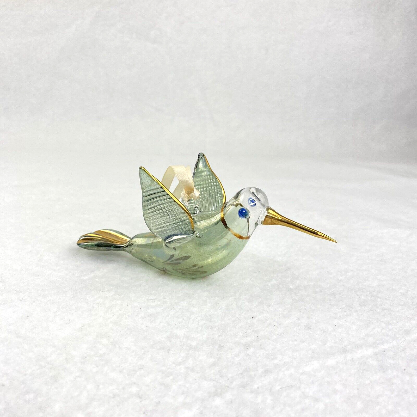 Blown Glass Hummingbird Ornament 6.5\