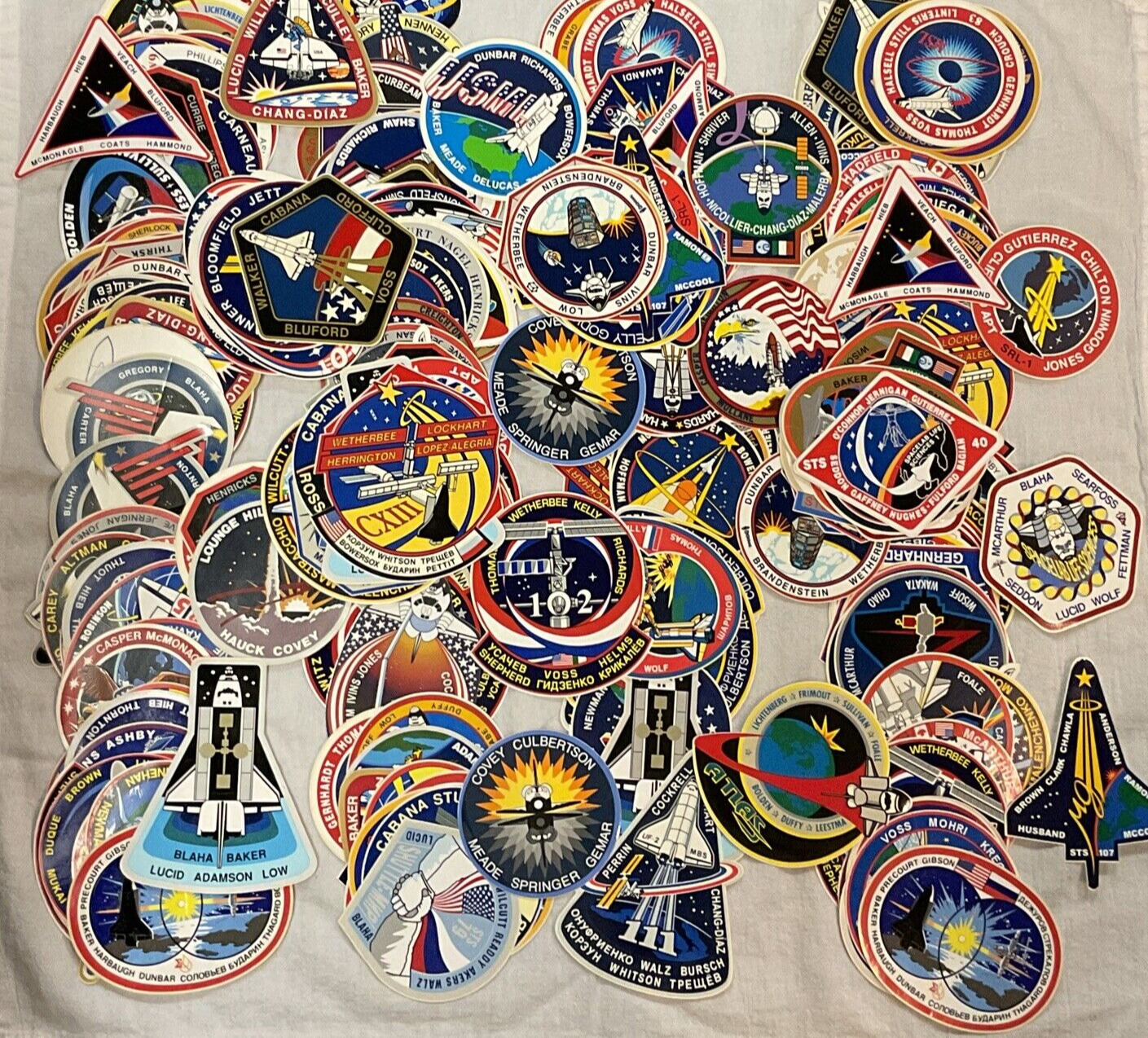 HUGE Lot of 270 Vintage NASA Stickers 1990 - Early 2000s