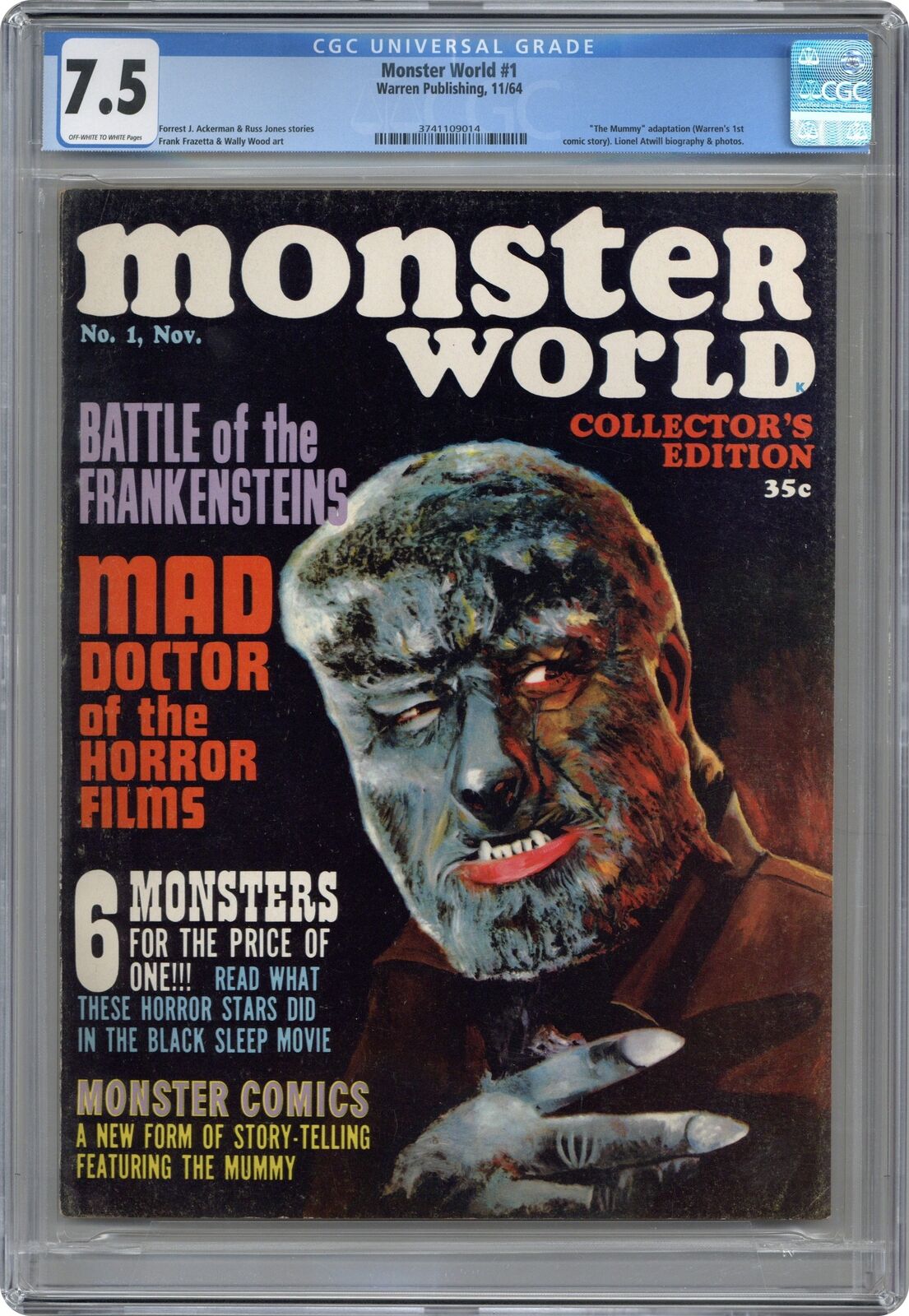 Monster World #1 CGC 7.5 1964 3741109014