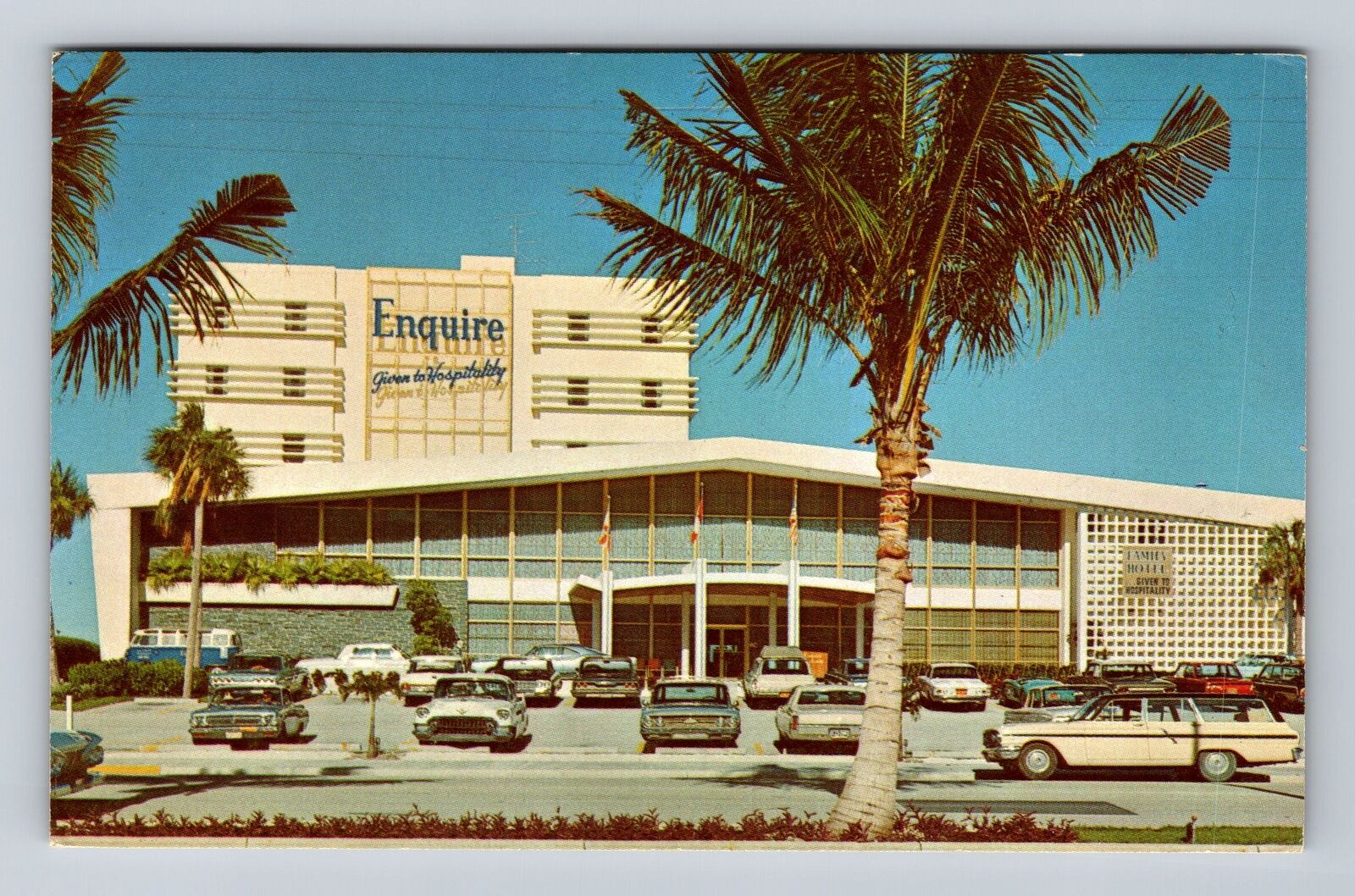 Fort Lauderdale FL-Florida, Enquire Hotel, Advertising Vintage c1967 Postcard