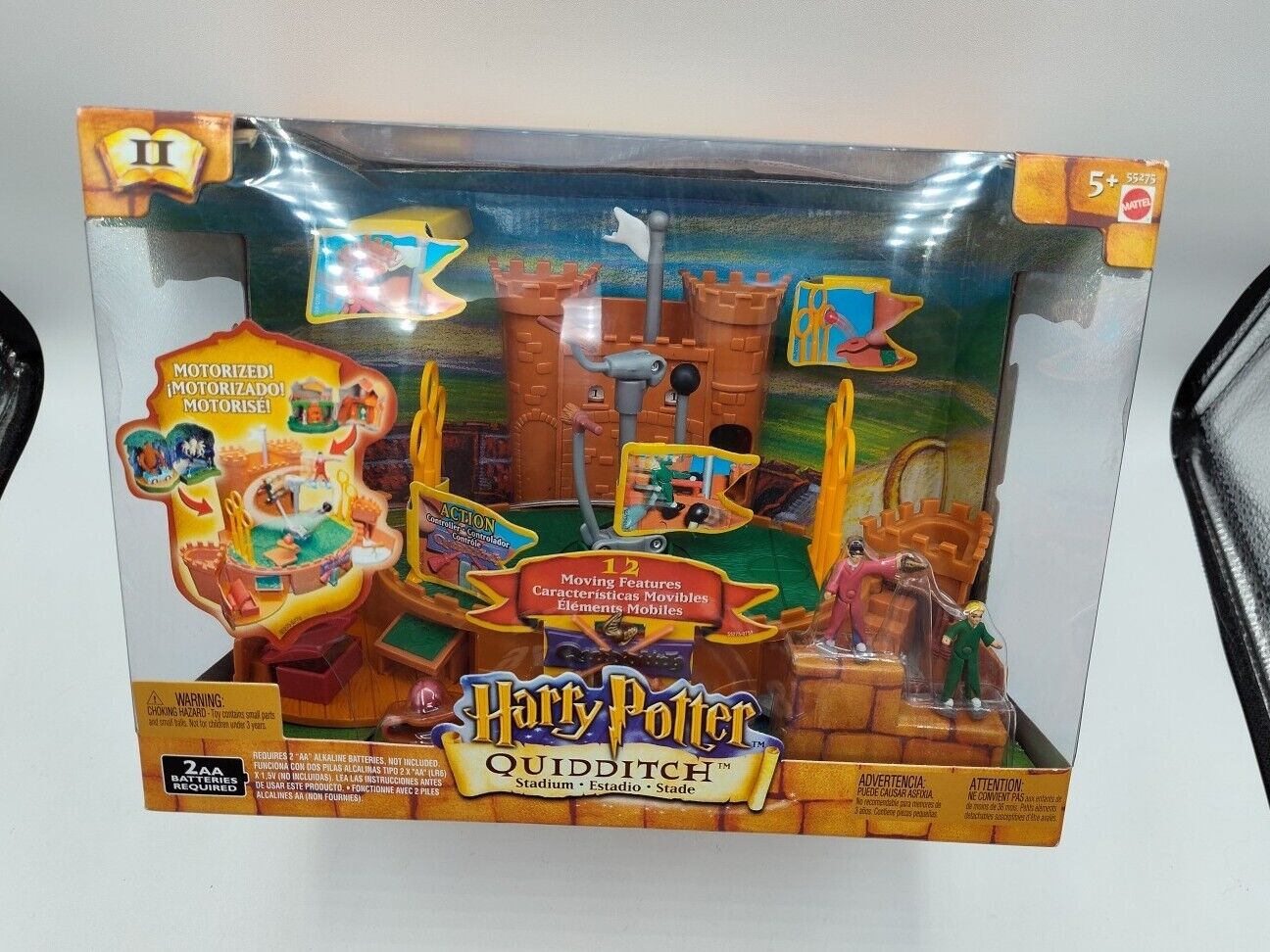 Sealed Vintage-Harry Potter-Quidditch Playset Stadium-Mattel Electronic-2002