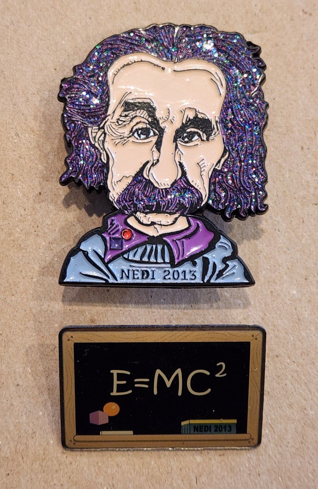 2013 Nebraska Einstein and E=MC2 Destination Imagination 2 DI Trading Pins