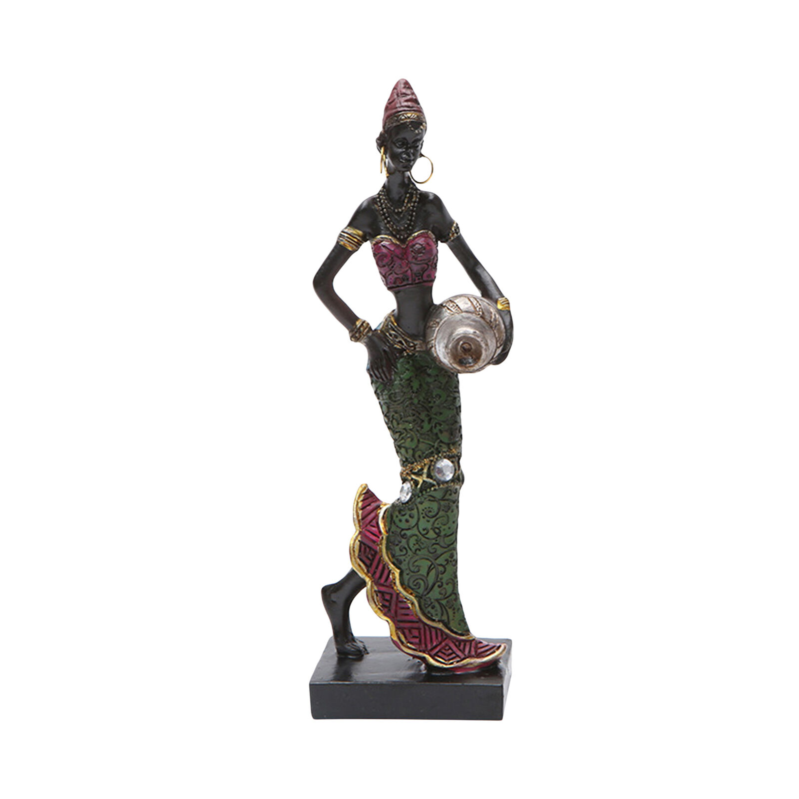 African Women Sculpture Lady Figurine Statue Decor Women Figure Girls 
