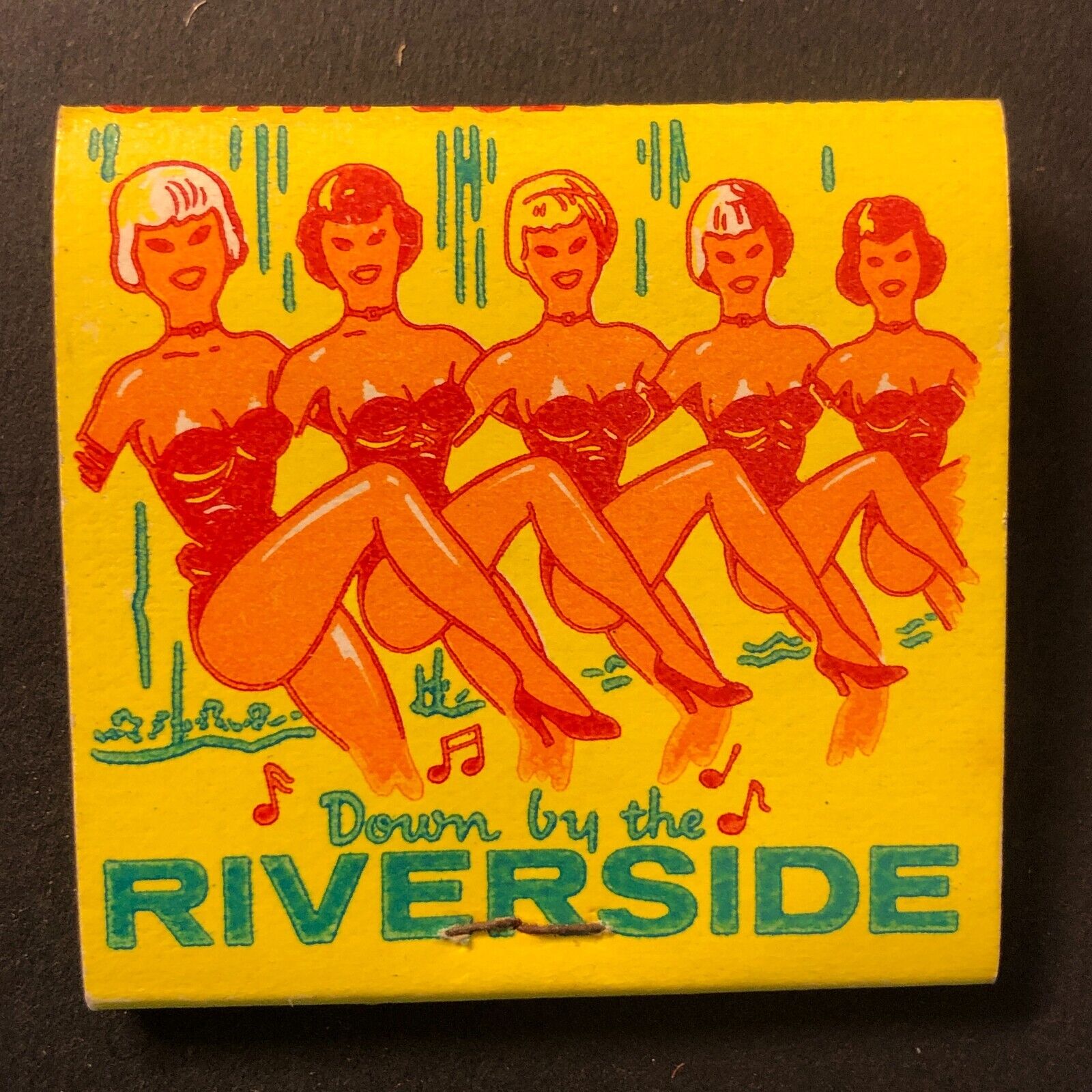 Hotel Riverside Reno Resort Casino Dancing Show Girls Full Matchbook c1950s