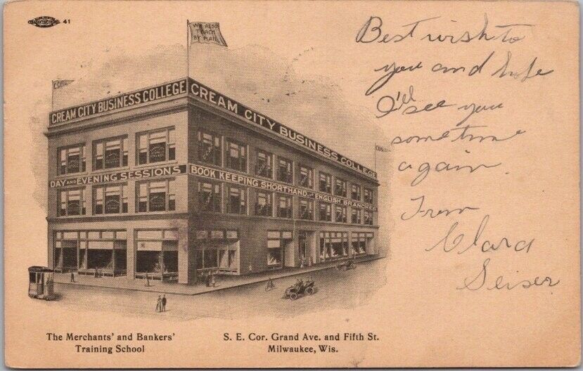 1910 Milwaukee, Wisconsin Postcard \