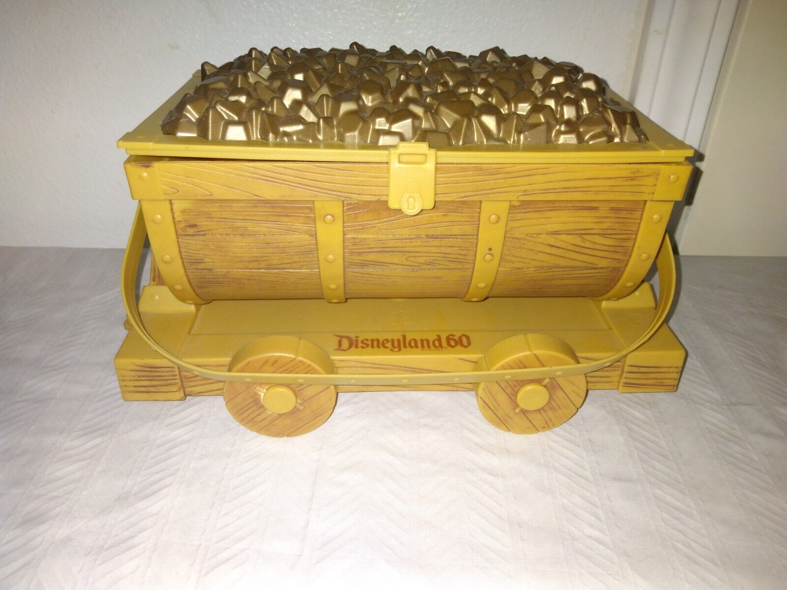 Disneyland 60th Anniversary Gold Mine Cart Popcorn Bucket