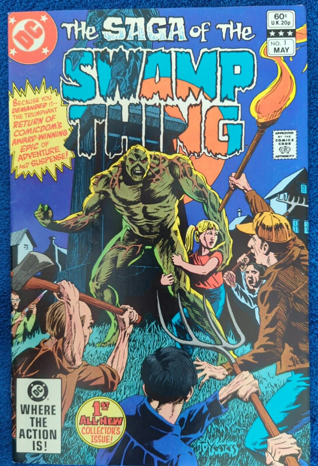 SAGA OF THE SWAMP THING #1. DC 1982. SWAMP THING RETURNS 9.2 NEAR MINT- QUALITY