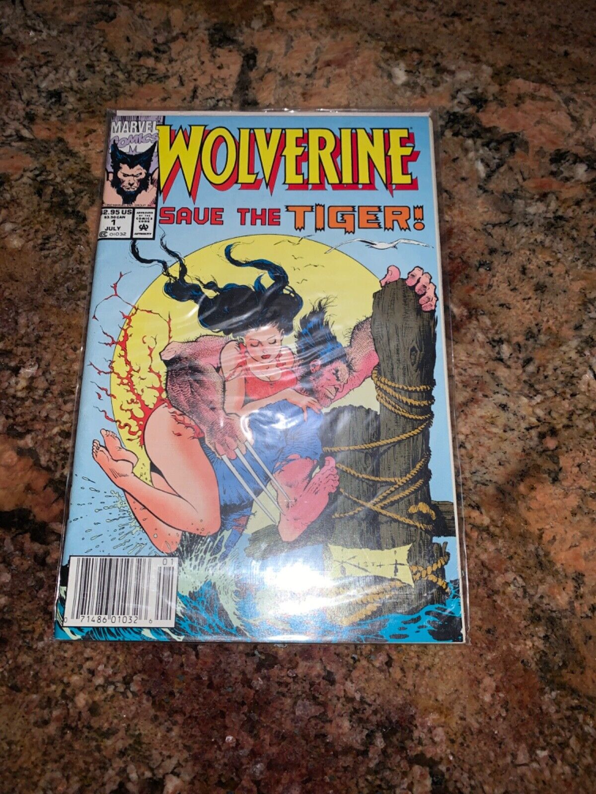 Wolverine Save the Tiger #1 Newsstand high grade NM/NM- 9.4/9.2 Sam Kieth 1992