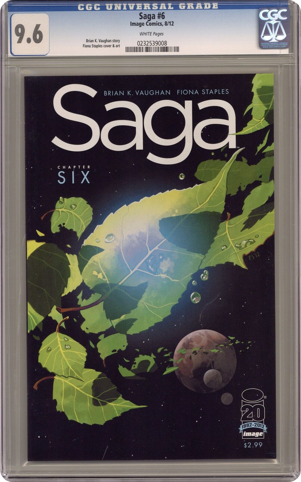 Saga #6A Staples CGC 9.6 2012 0232539008