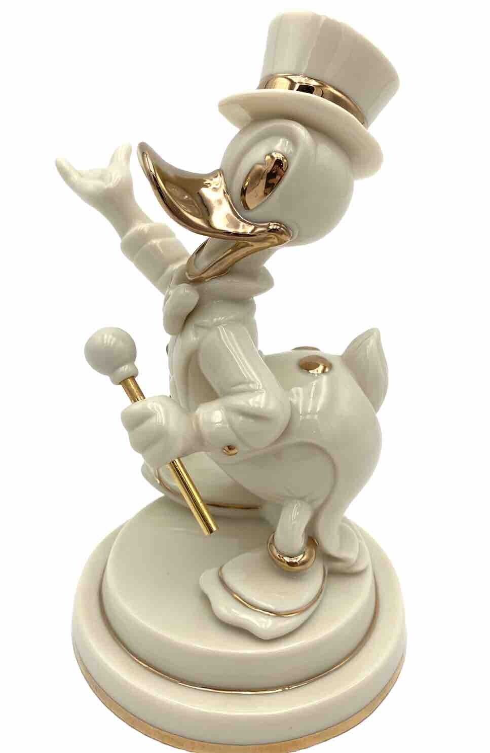 Lenox Disney Showcase Collection Debonair Donald Duck Gold Accent 5” Figurine