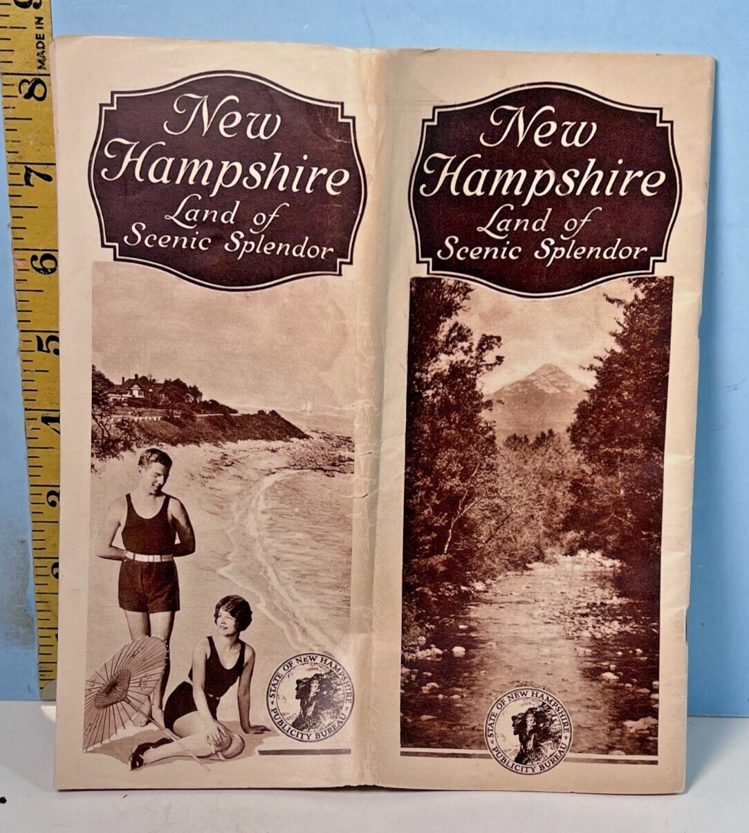 1920's New Hampshire Land of Scenic Splendor State Publicity Bureau Brochure