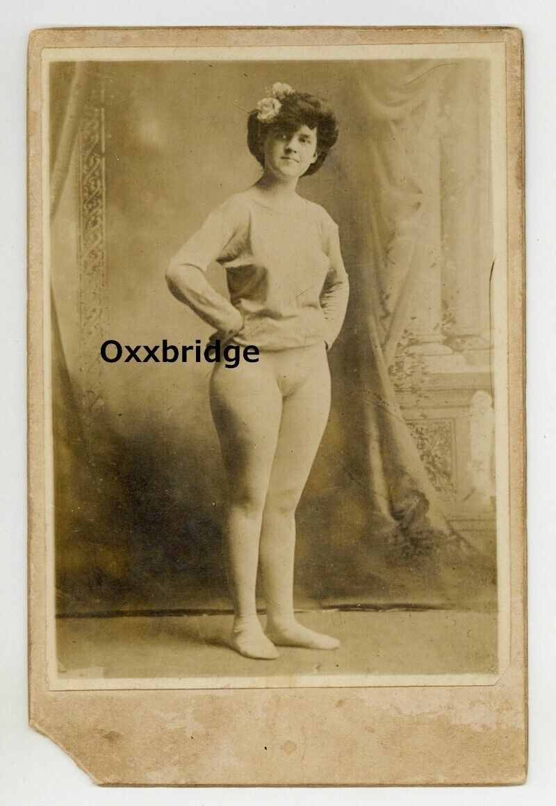 Female Prostitute 1870 Antique Cabinet Card Photo Brothel Sex Worker J13250
