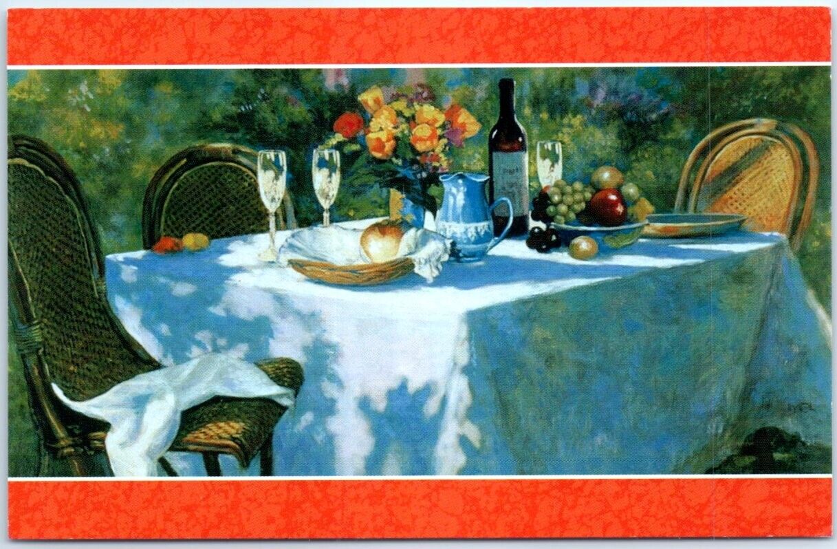 Postcard - Table with Food Art Print