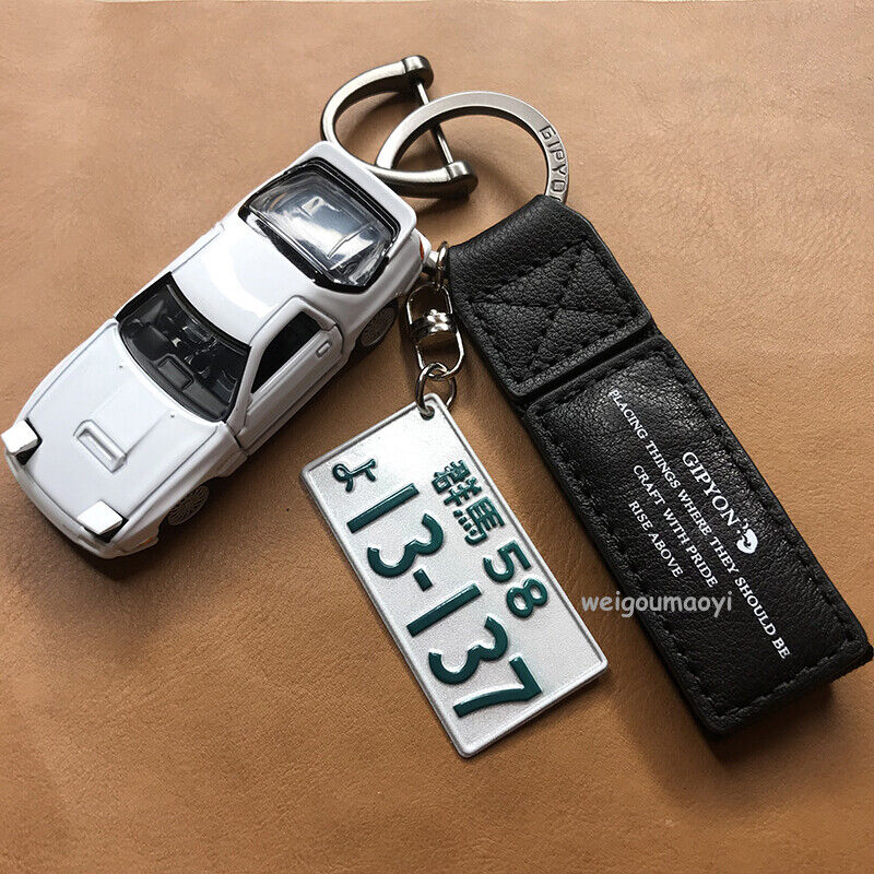Initial D Akahashi Ryosuke MAZDA RX-7 Car Key Tag Rings Keychain Model figure 