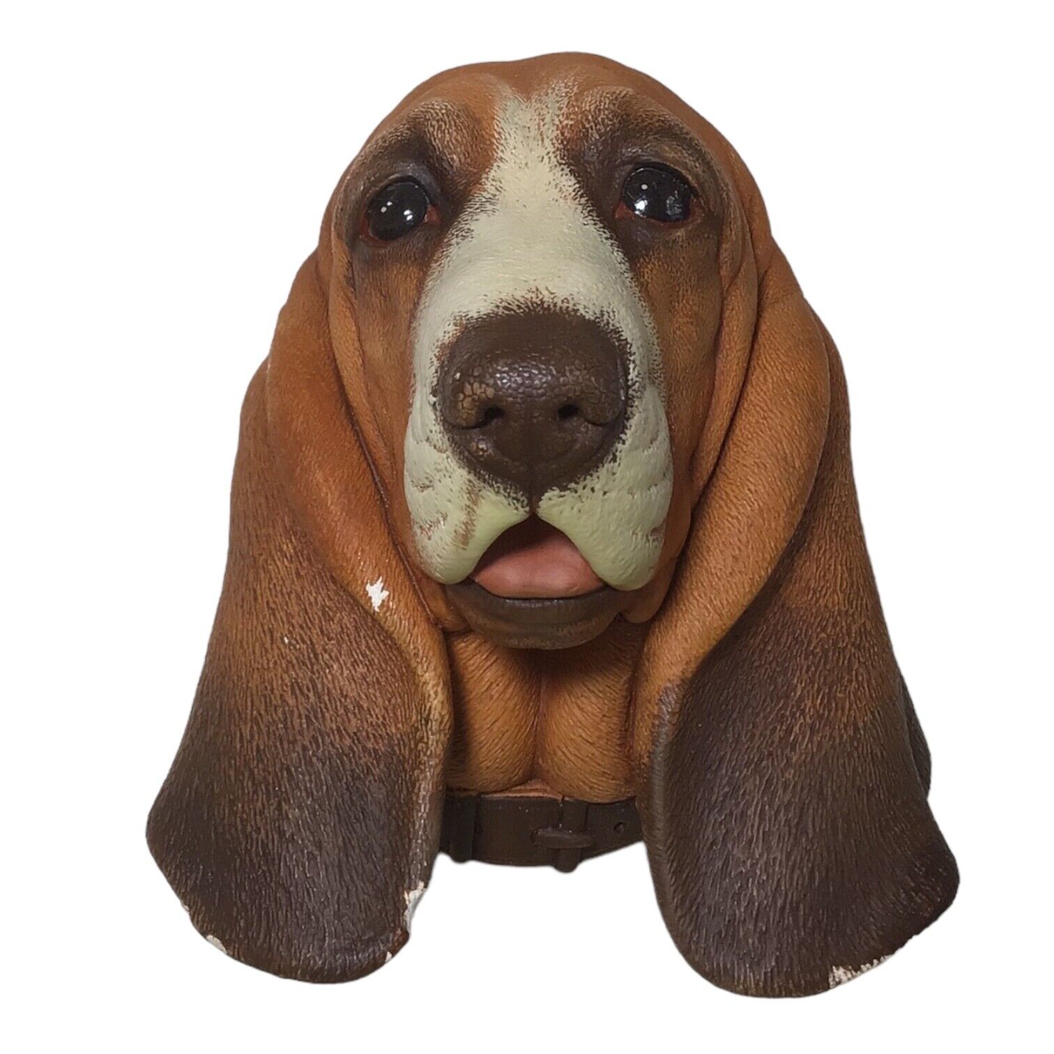 Vintage 1968 Bossons Chalkware Basset Hound Dog Head England 98