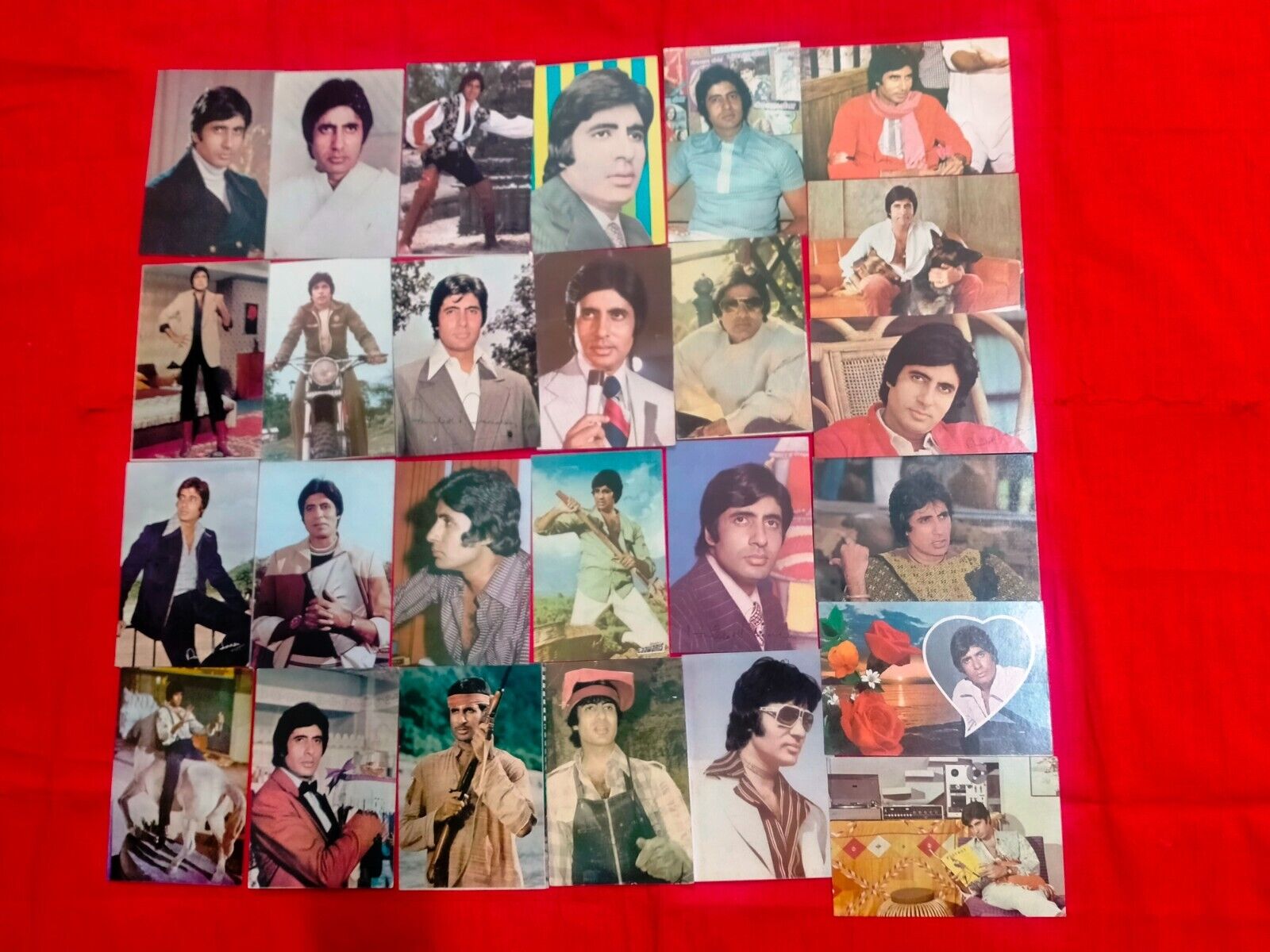 Amitabh Bachchan Rare Vintage Postcard Post Card India Bollywood 26pc