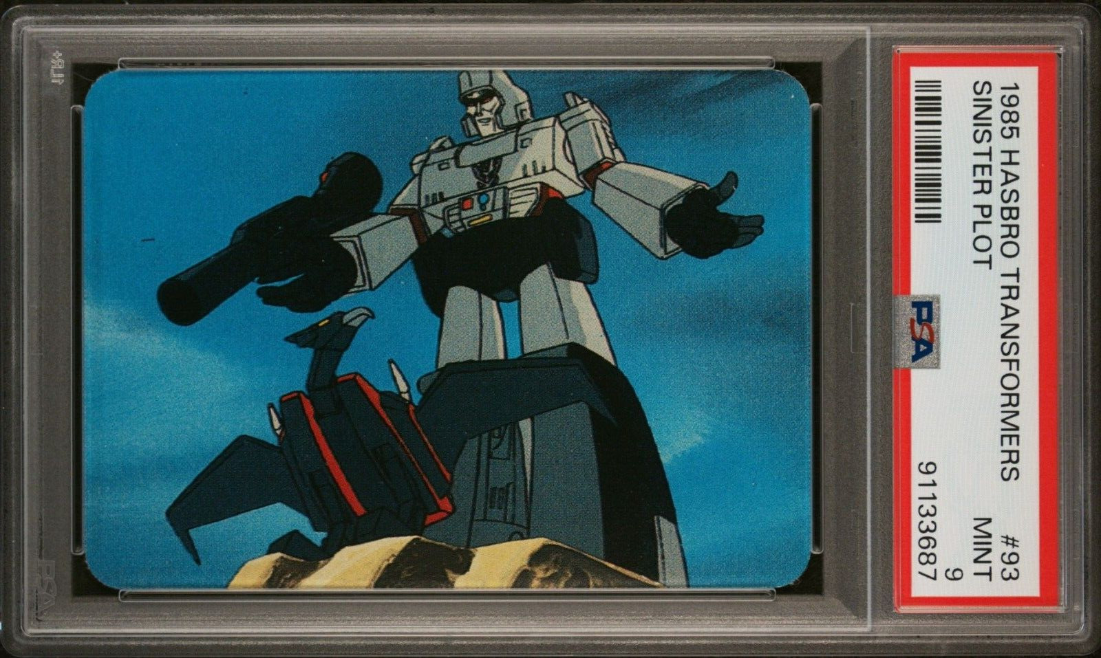 1985 Hasbro Transformers #93 Sinister Plot PSA 9
