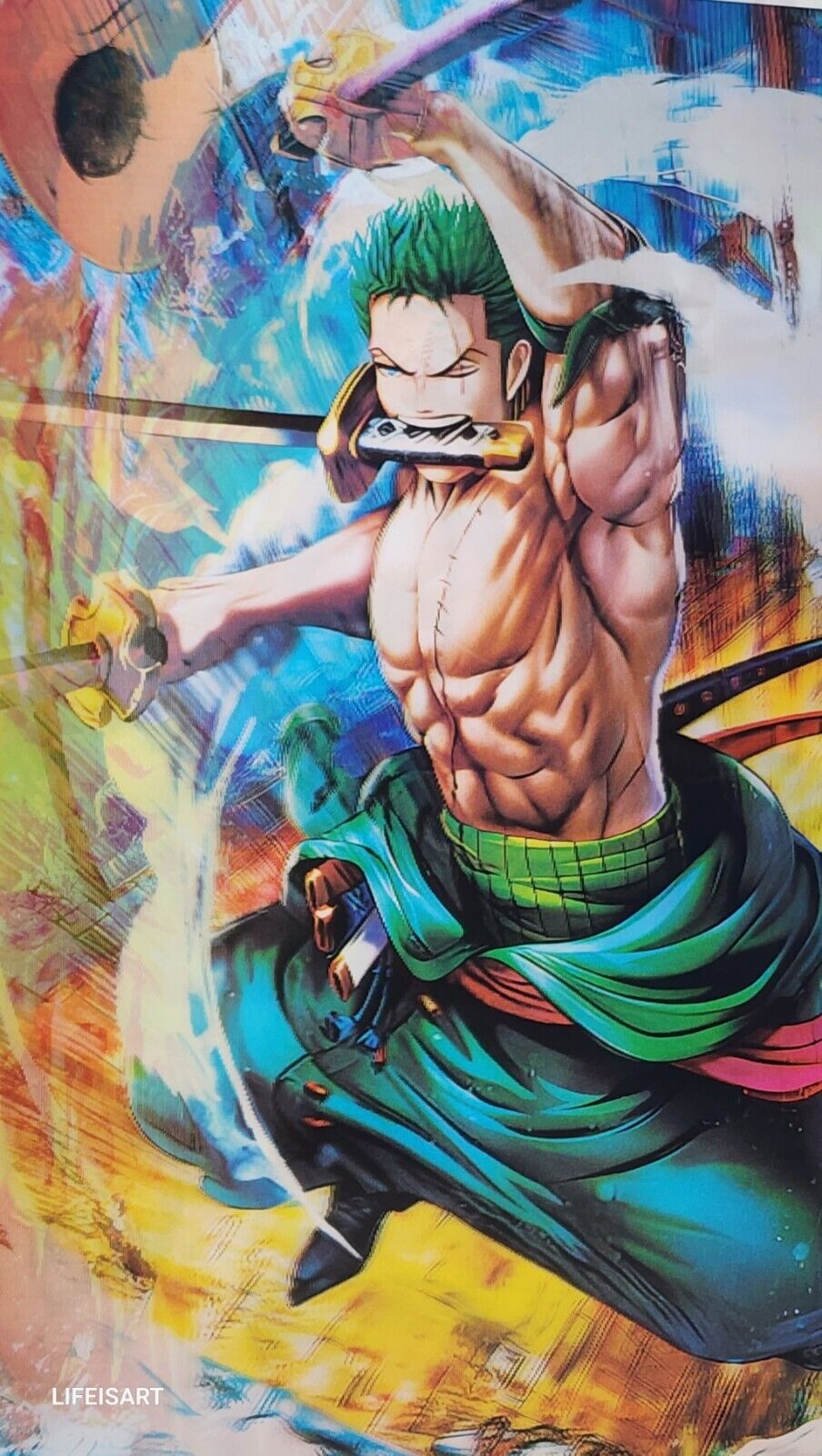 3d holographic Lenticular One PIECE 3-1 POSTER🔥 🔥 🔥 