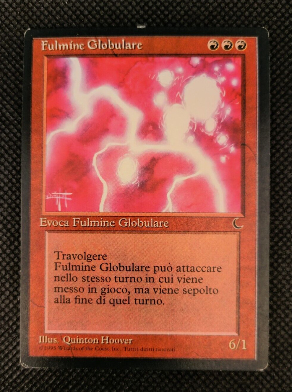 MTG Globular Lightning / Ball Lightning - L'Oscurità / The Dark ITALIAN (EX#3)