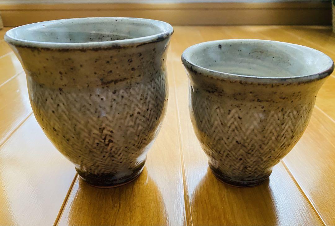 Living National Treasure Ceramist Tatsuzo Shimaoka Couple Teacup