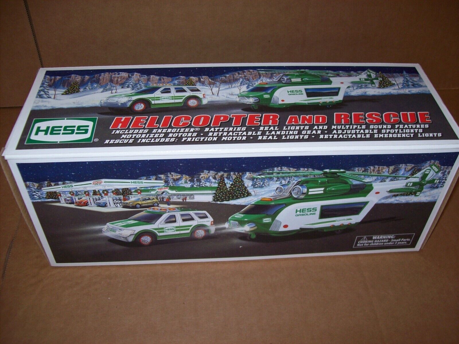 Vintage 2012 Hess Toy Helicopter & Rescue NEW open box