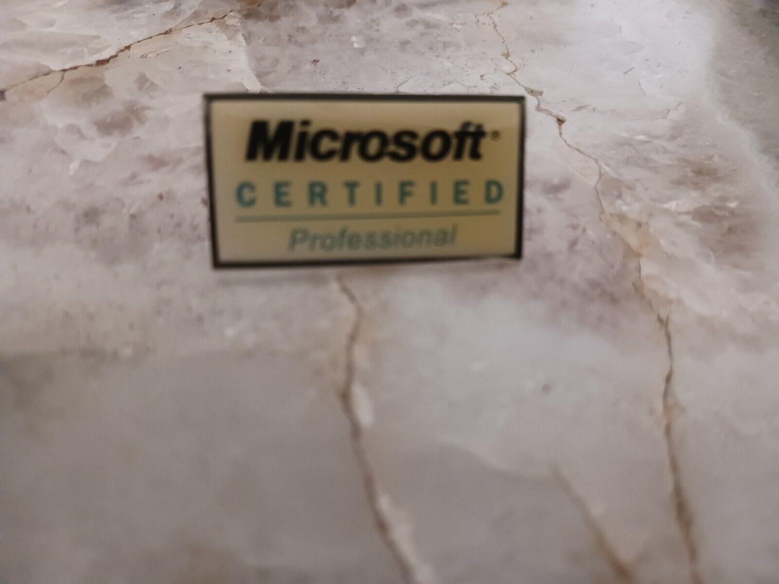 Vintage Microsoft Certified Collectible Souvenir Lapel Pin
