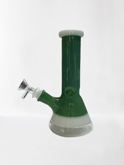 Hookah Water Pipe Bong Glass 8 Inch - Moss Green