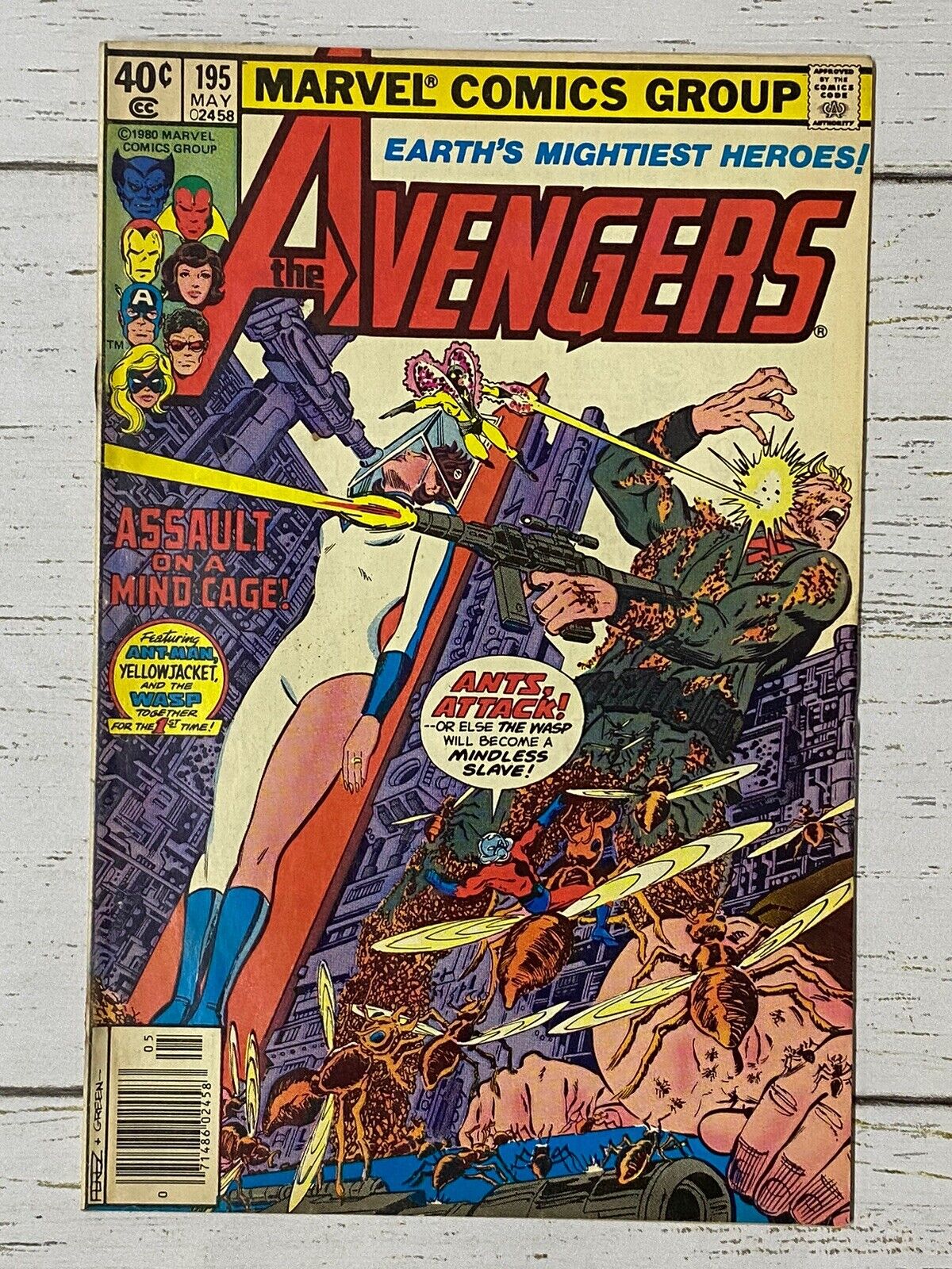 Avengers #195 1st Cameo Taskmaster Guest-star Ant Man Marvel 1980
