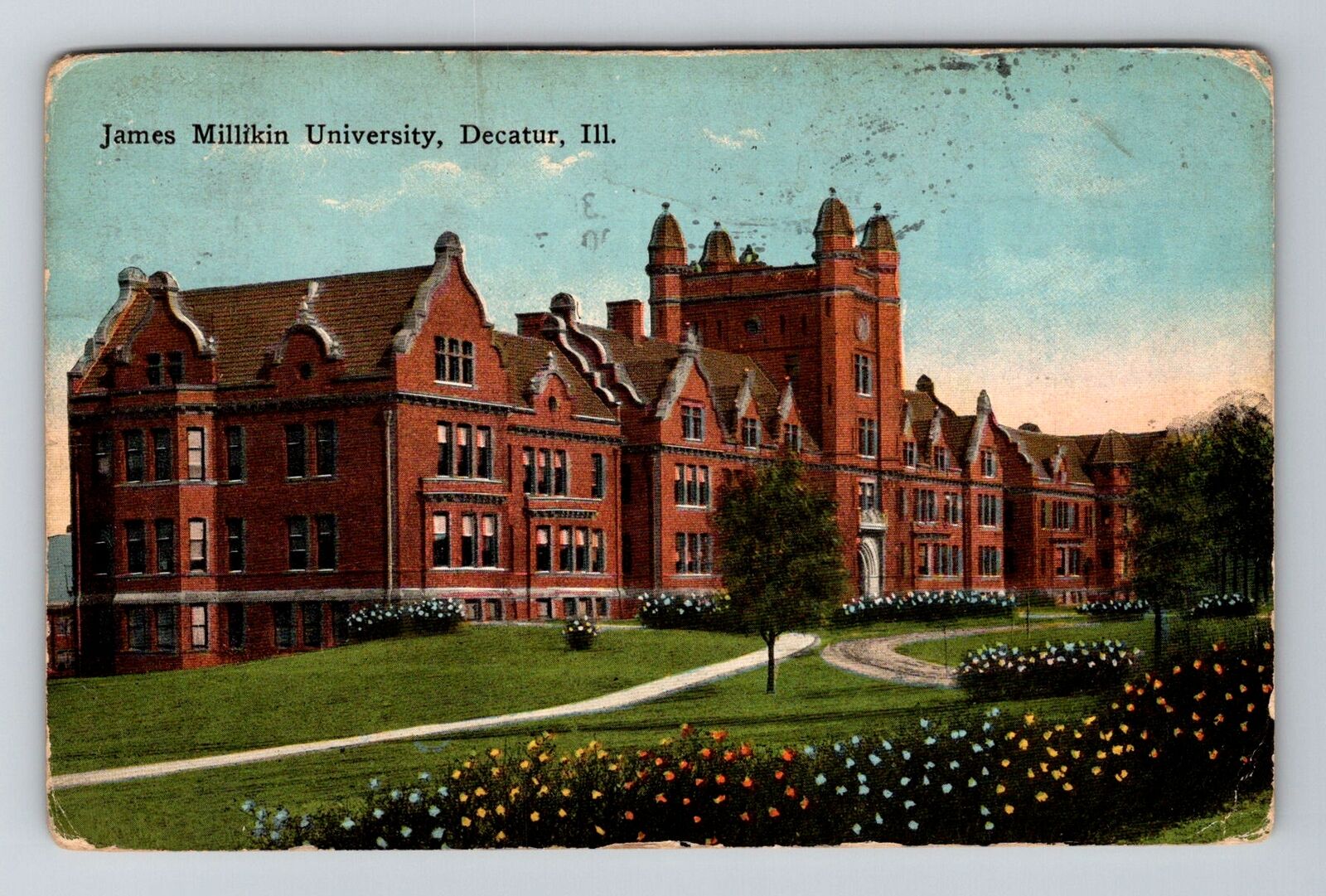Decatur, IL-Illinois, James Millikin University Antique c1915, Vintage Postcard