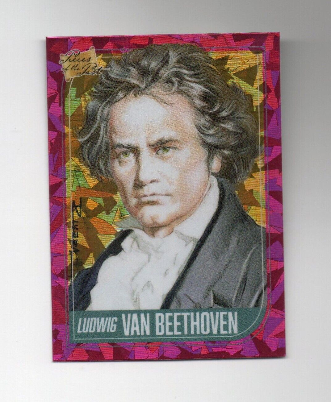 2021 Super Products Pieces of the Past Pink Cracked 1/1 Ludwig Van Beethoven 