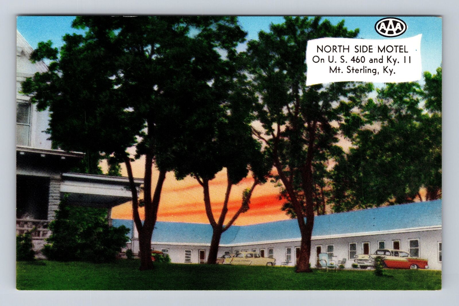 Mount Sterling KY-Kentucky, North Side Motel, Advertisement, Vintage Postcard