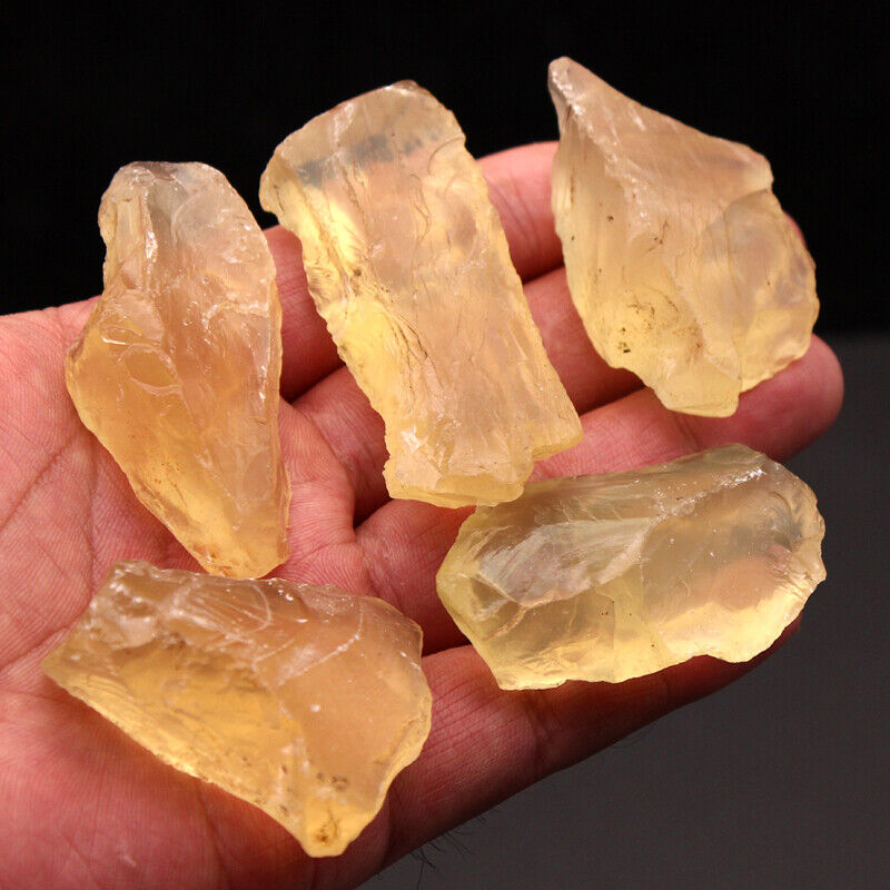 25-35pcs Natural Lemon yellow specimen crystal quartz healing lucky stone 2.2LB+