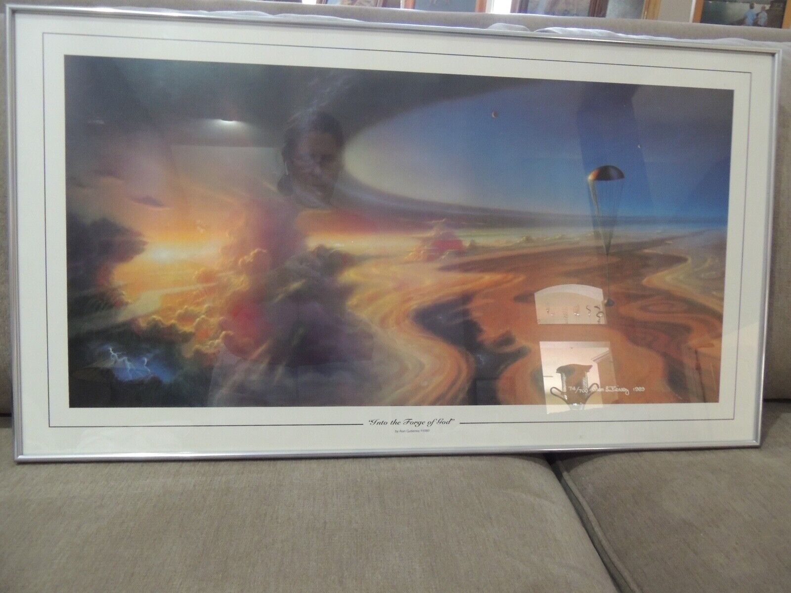 Alan Gutierrez - Into the Forge of God Signed  Limited Edition 74/700 Framed