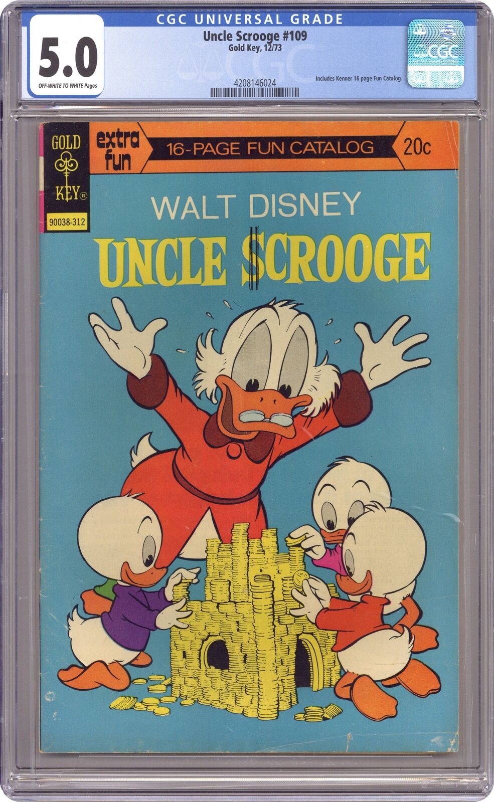 Uncle Scrooge #109 CGC 5.0 1973 Dell/Gold Key/Gladstone/Gemstone 4208146024
