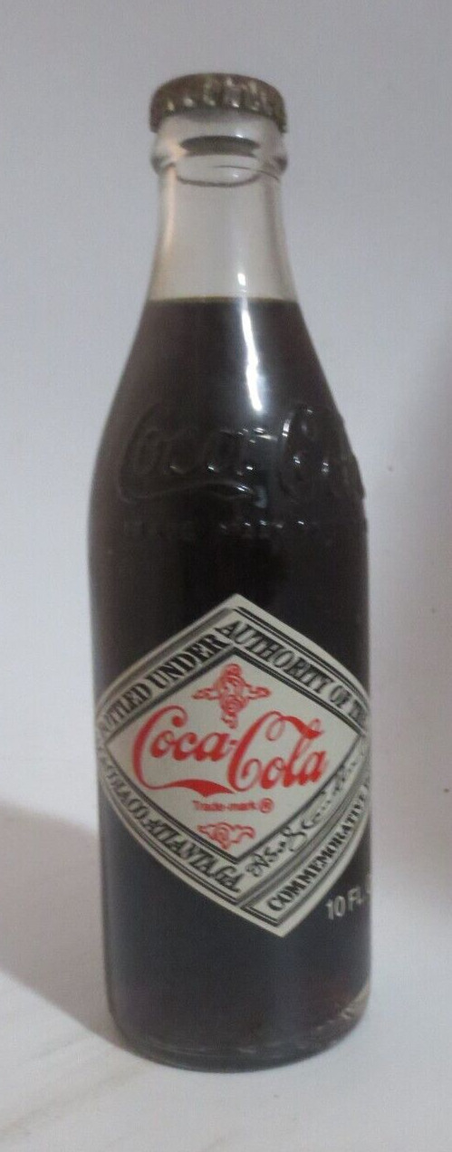 Palestine Coca Cola Bottling Co 75th Anniv Commemorative 10 oz Bottle  1980