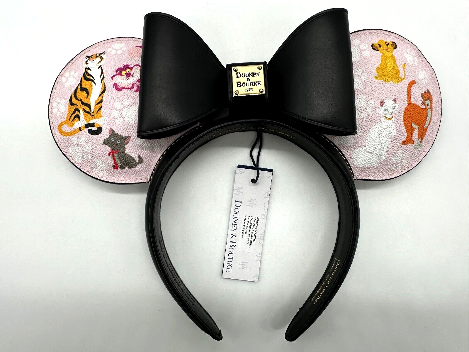 Disney Dooney & and Bourke Cats Minnie Mouse Ears Headband NWT 2024