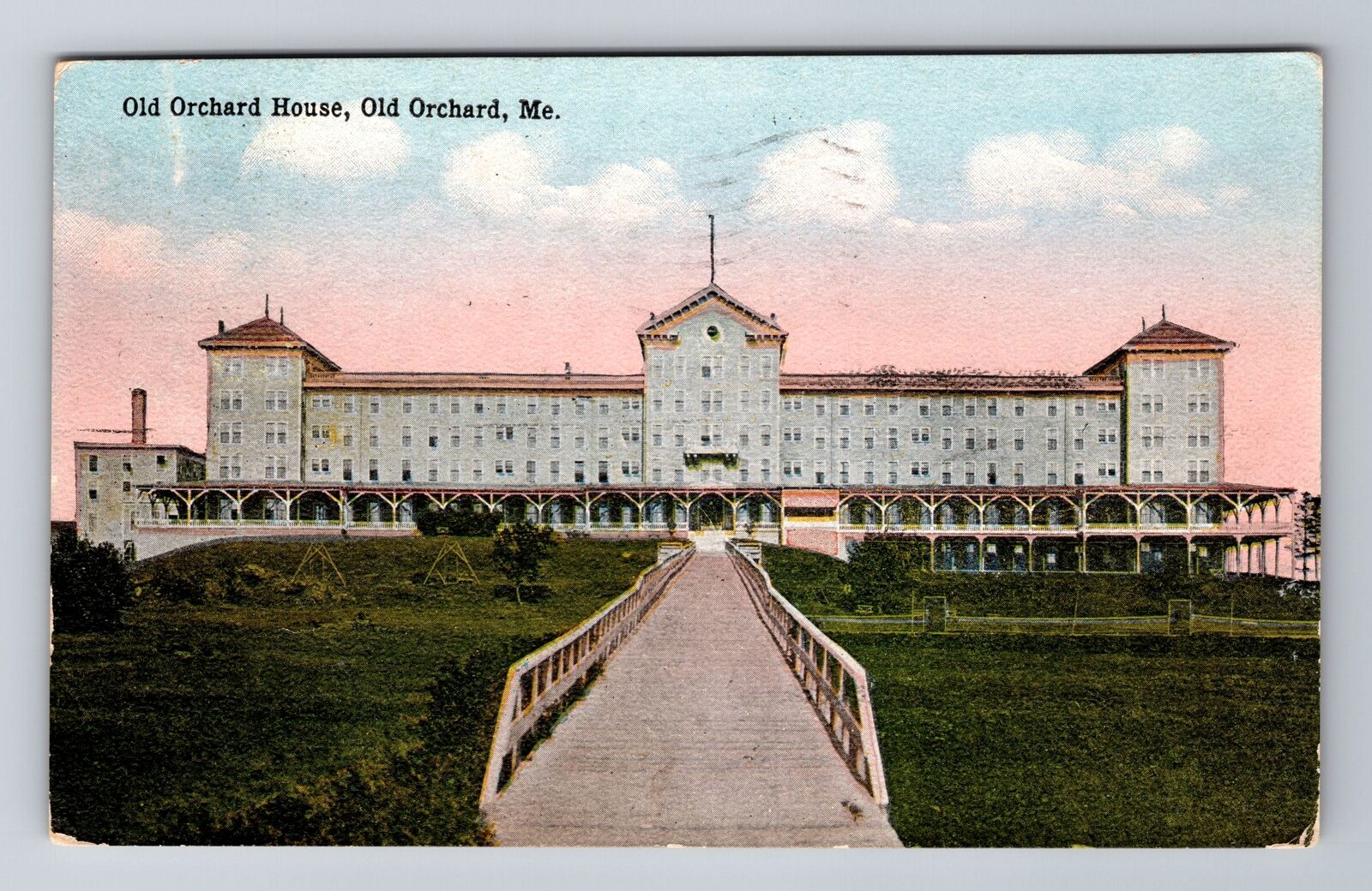 Old Orchard ME-Maine, Historic Old Orchard House, Vintage c1921 Postcard