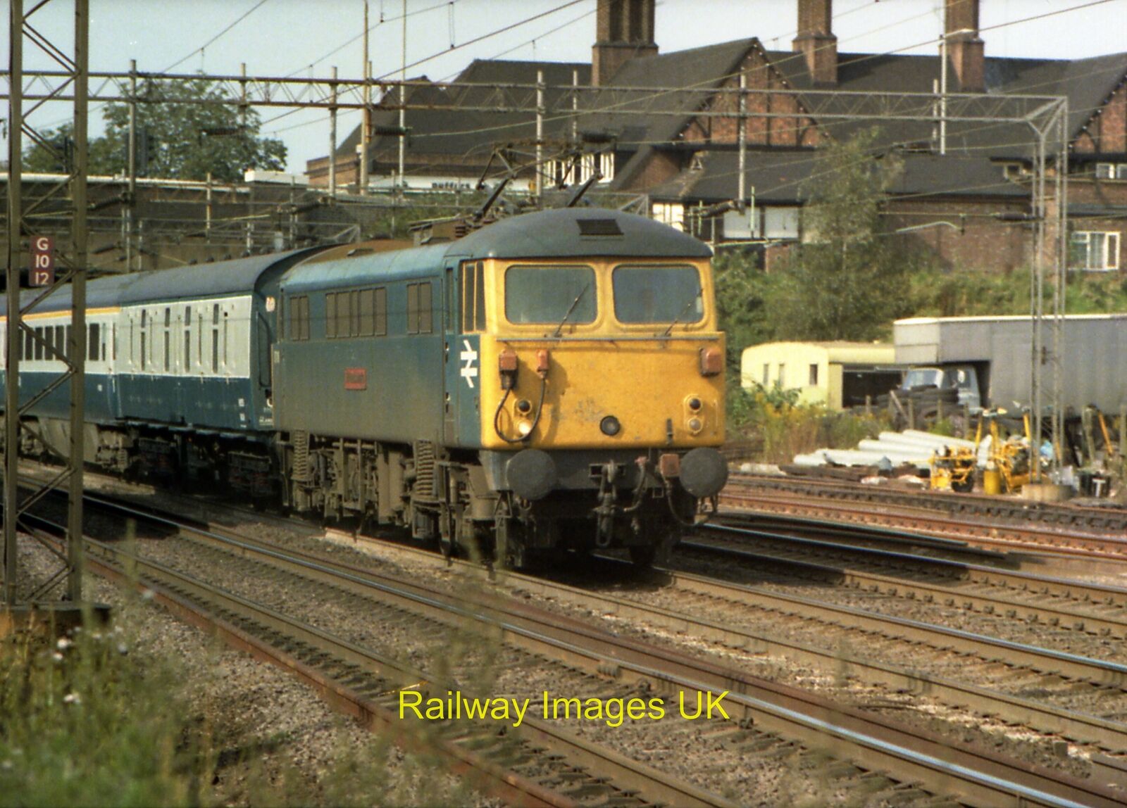 Railway Photo - Half Frame At Kenton - 4 c1978 Class 86 / 87 BR Blue