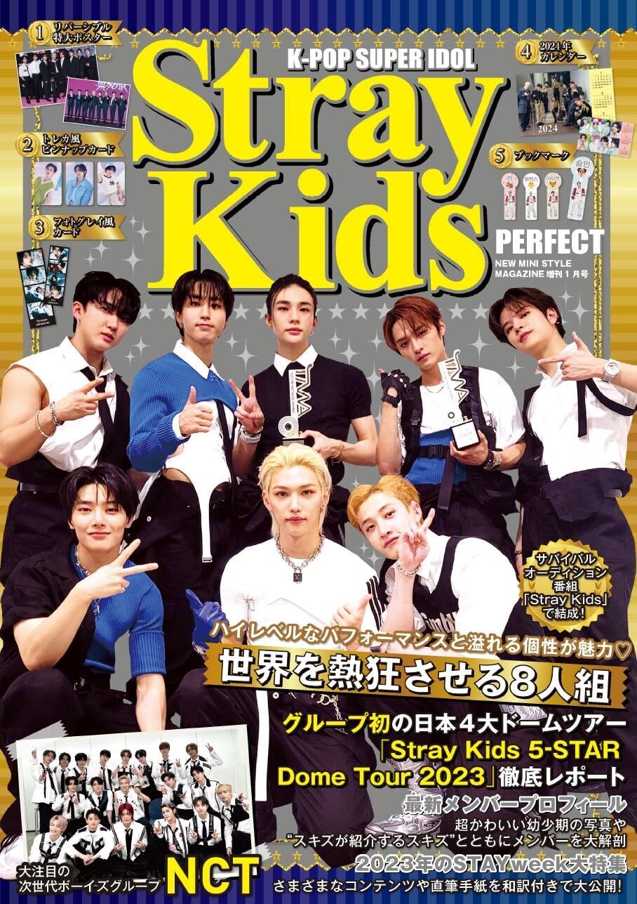 K-POP SUPER IDOL Stray Kids PERFECT Japanese magazine New