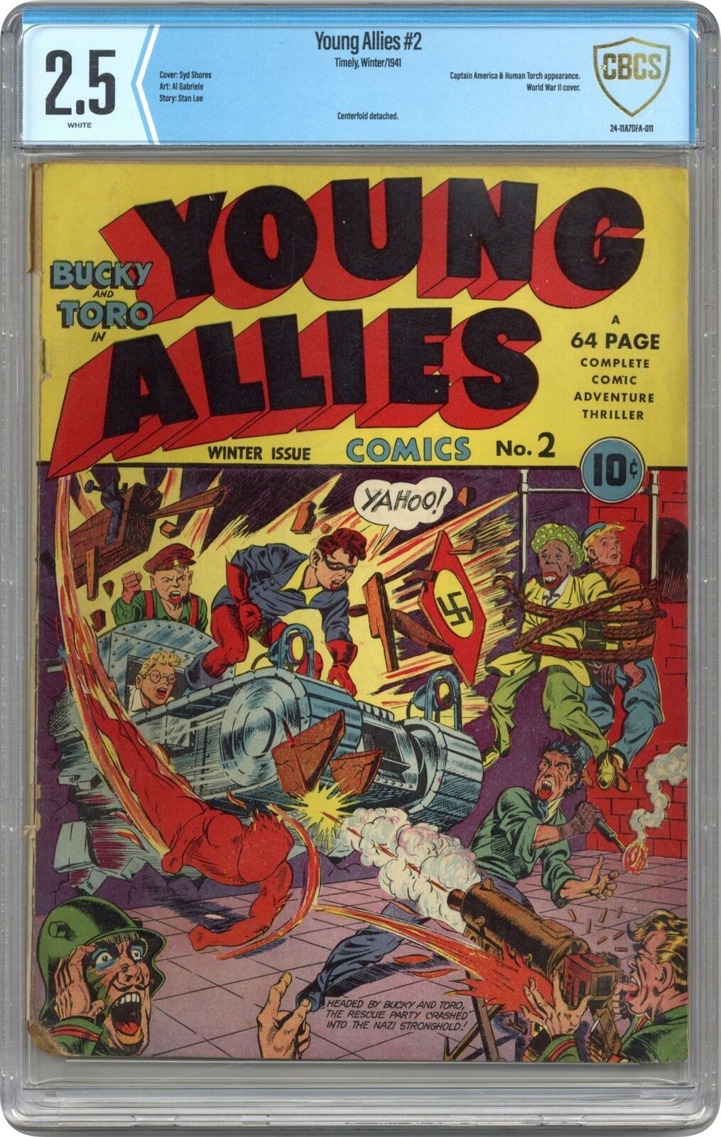 Young Allies Comics #2 CBCS 2.5 1941 24-11A7DFA-011