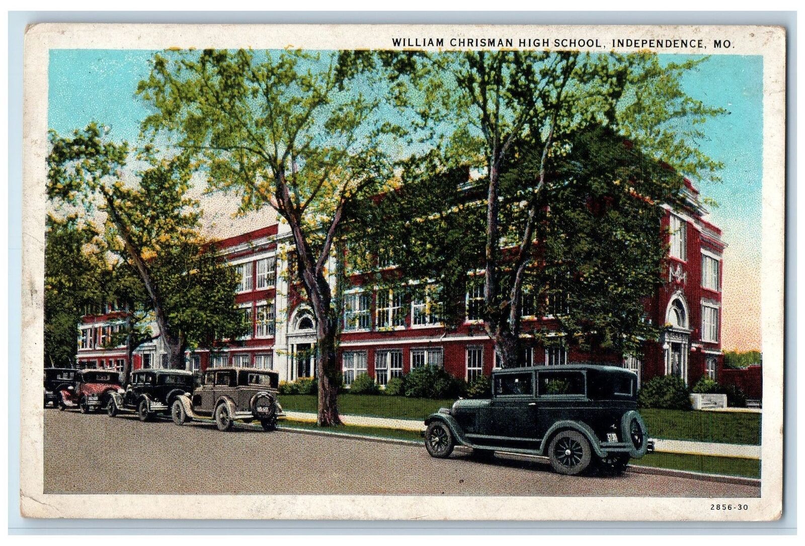 c1940s William Chrisman High School Independence Missouri MO Unposted Postcard