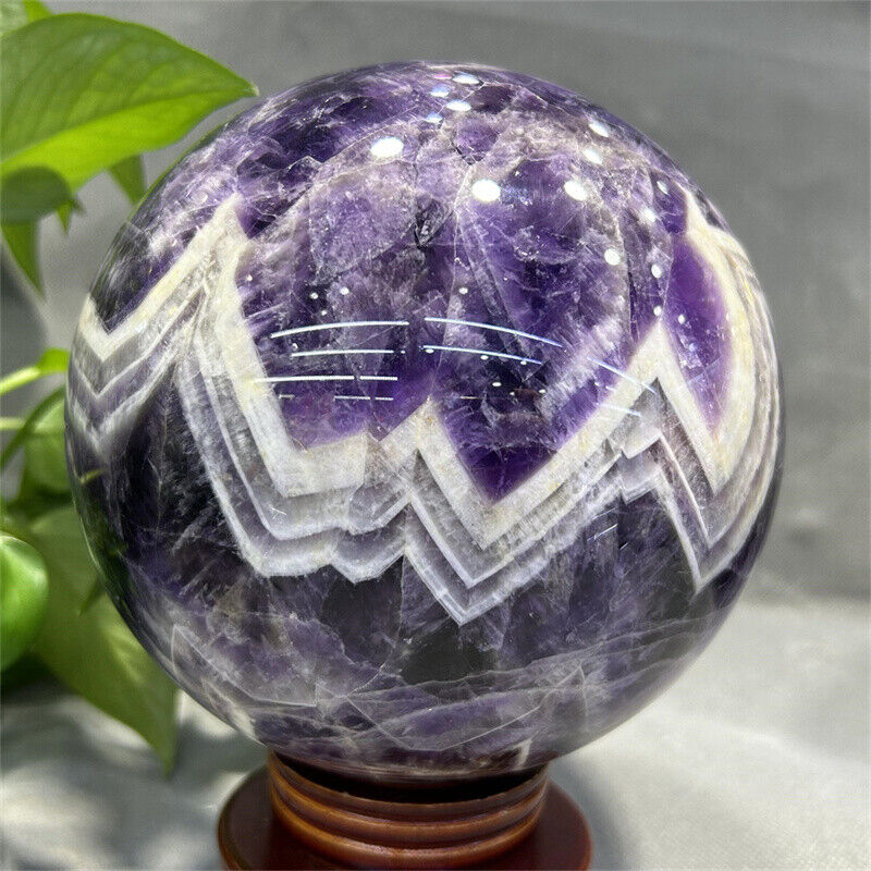 9.35LB Natural Dreamy Amethyst Quartz Crystal Sphere Reiki Healing Energy Ball